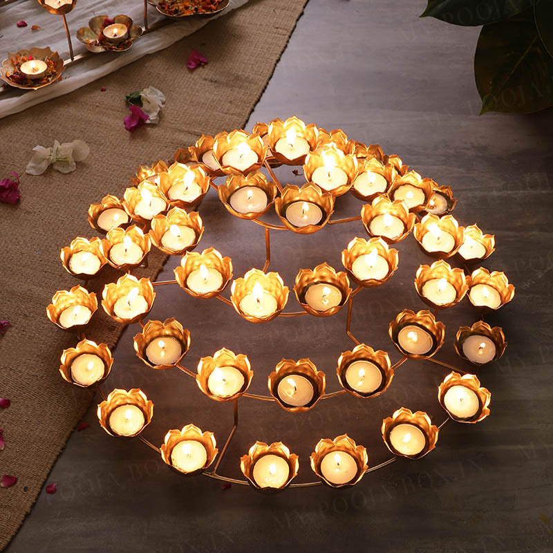 Eye Catching Rangoli Diya/Tealight Stand