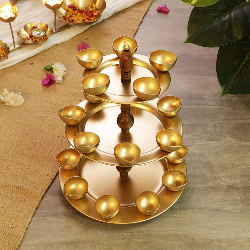 Inara Three Layer Diya