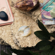Opal Moon Pendant