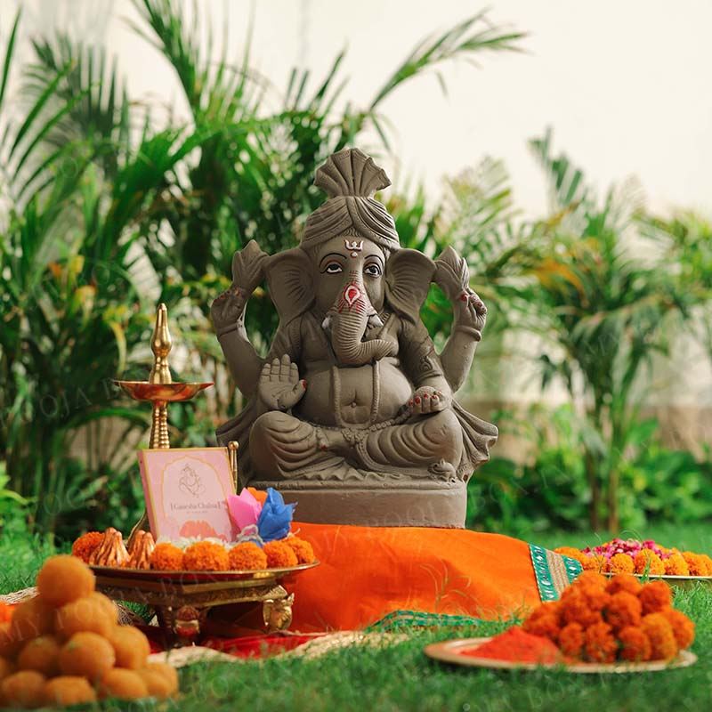 1.5FEET Pagdi Ganraj Eco-Friendly Ganpati | Plant-A-Ganesha