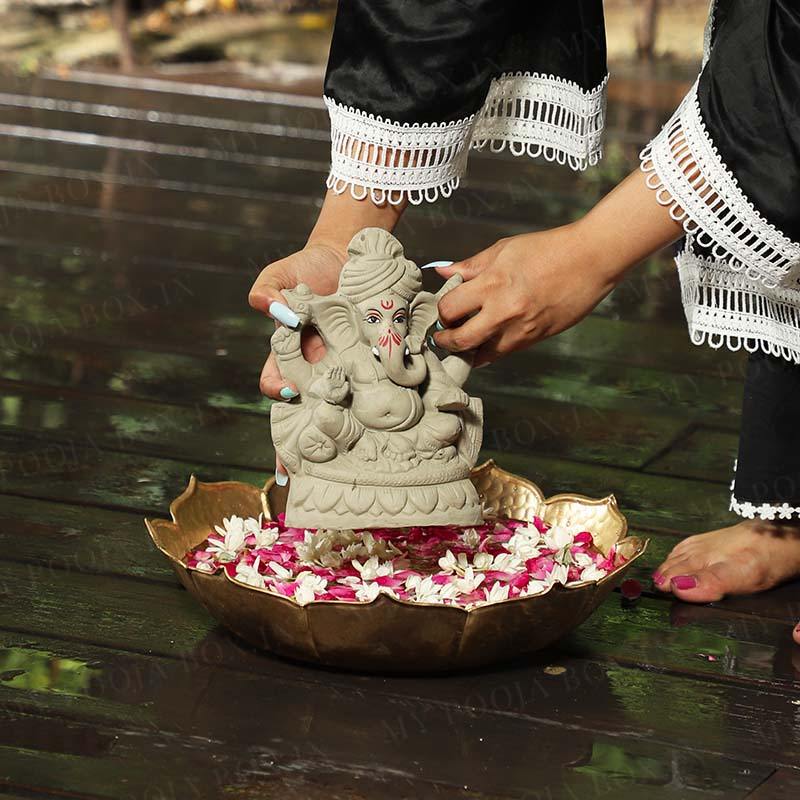 8INCH Vishuddh Eco-Friendly Ganpati | Plant-A-Ganesha