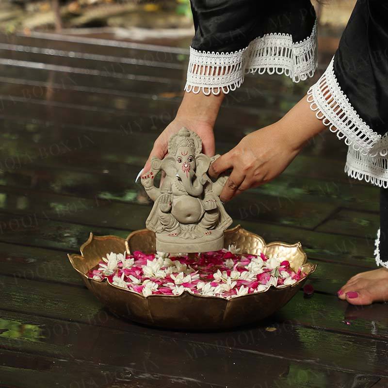 6INCH Siddhi Vinayak Eco-Friendly Ganpati | Plant-A-Ganesha