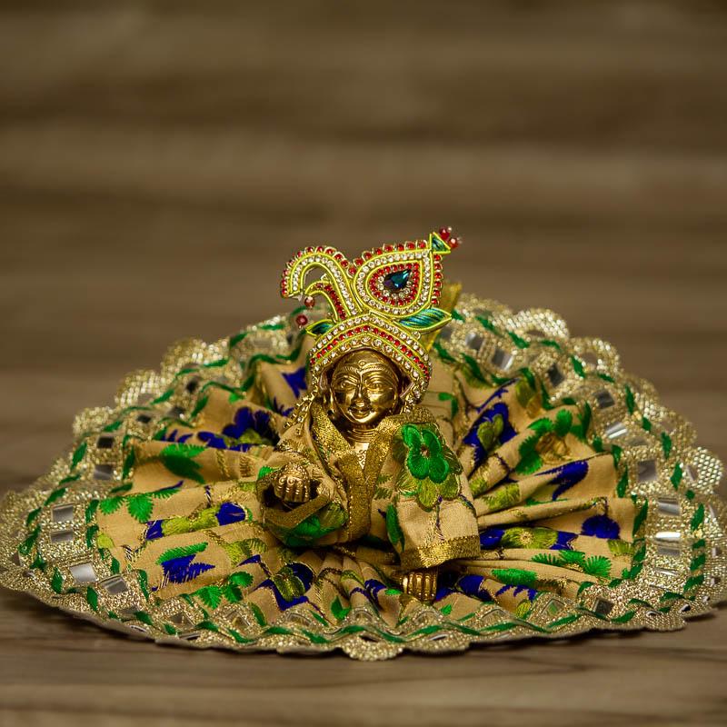 Laddu Gopal Dress With Mirror Work