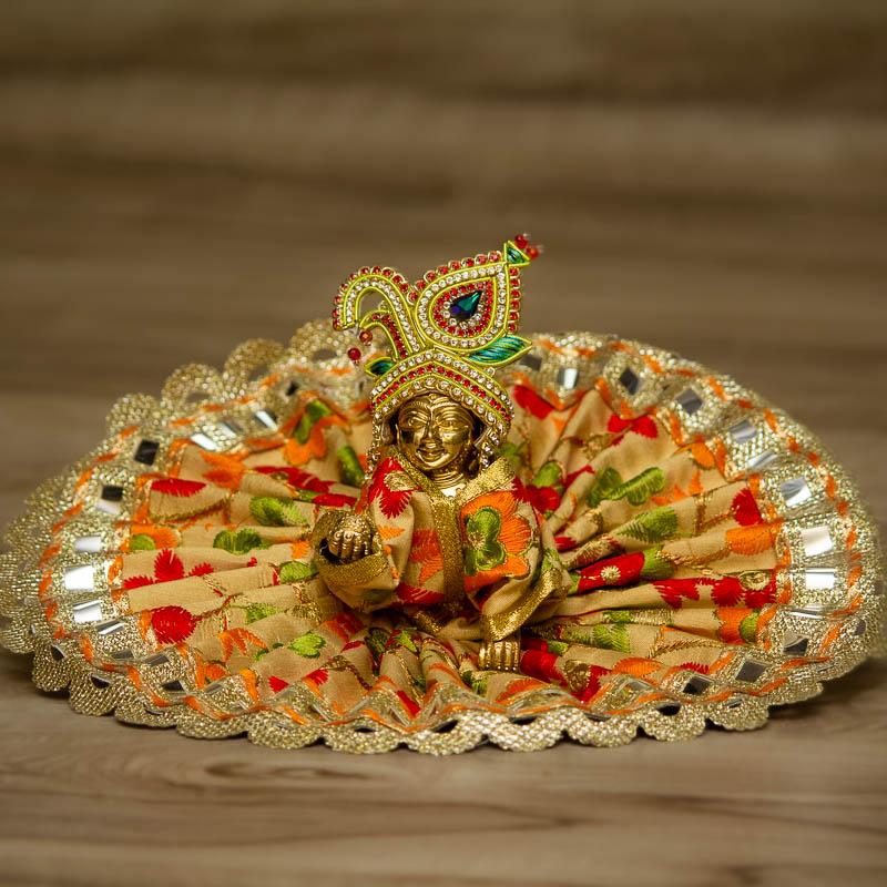Laddu Gopal Dress With Mirror Work