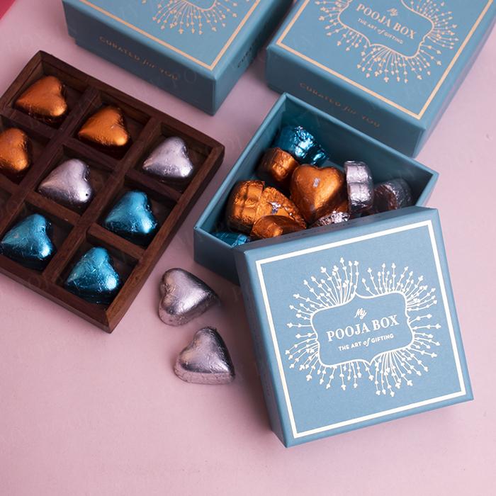Azure Blue Chocolate Sweet Box (100gms)