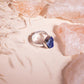 Lapis Lazuli German Silver Adjustable Ring