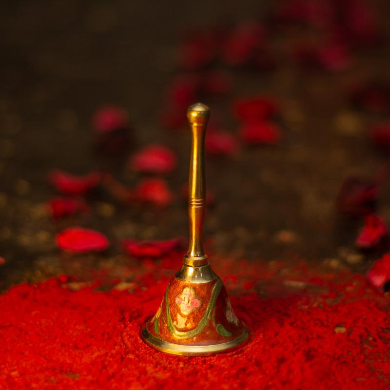 Handcrafted Red Brass Pooja Bell