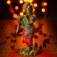Antique Brass Krishna With Flute Statue