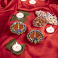 Sunflower Diya (Set of 2)