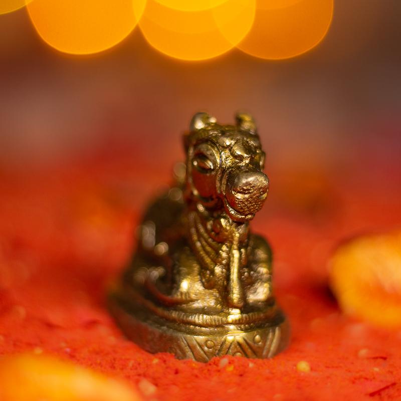 Antique Brass Nandi - Small