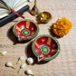 Swastik Eco Friendly Diya (set of 2)