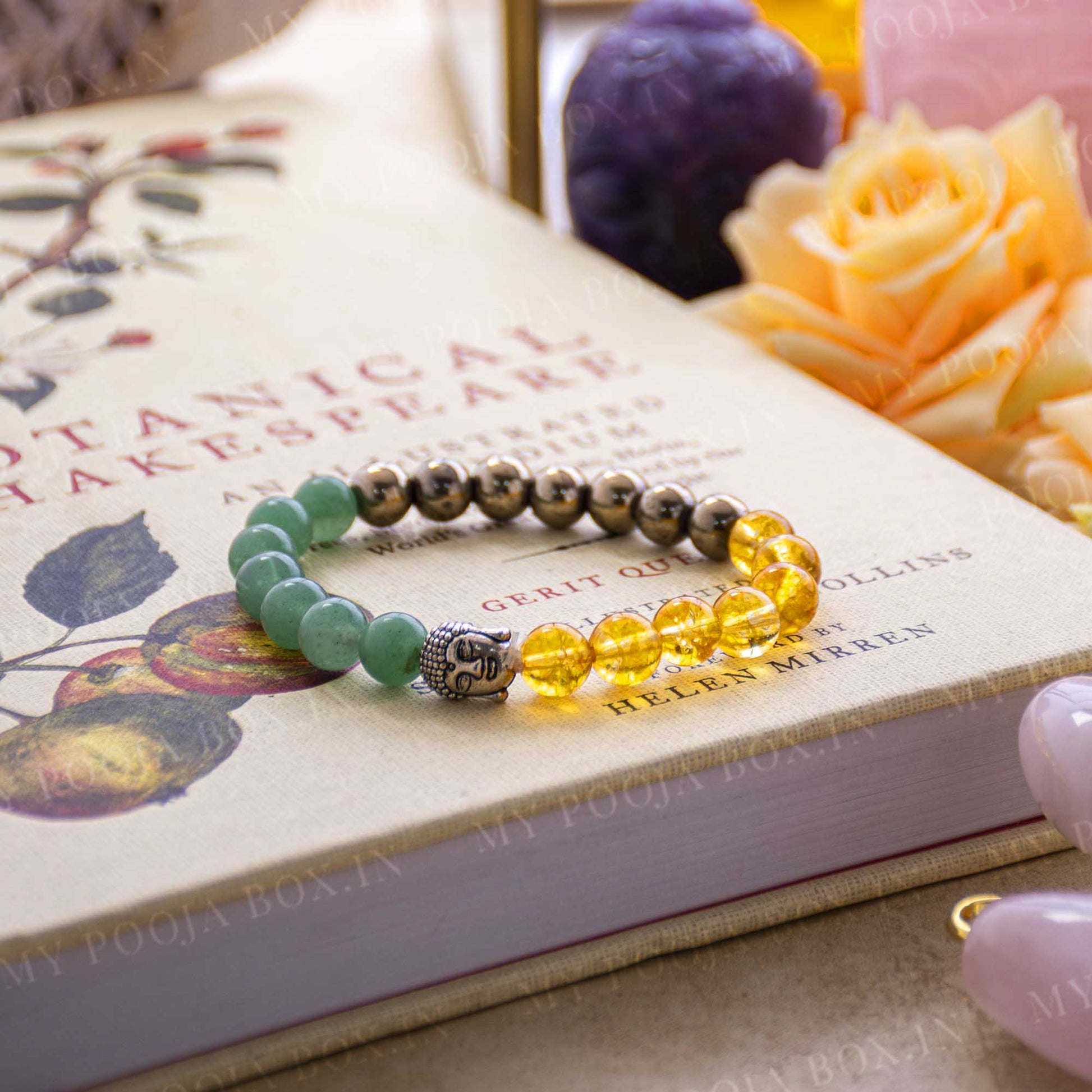 Gemstone Ring Wrist Bracelet