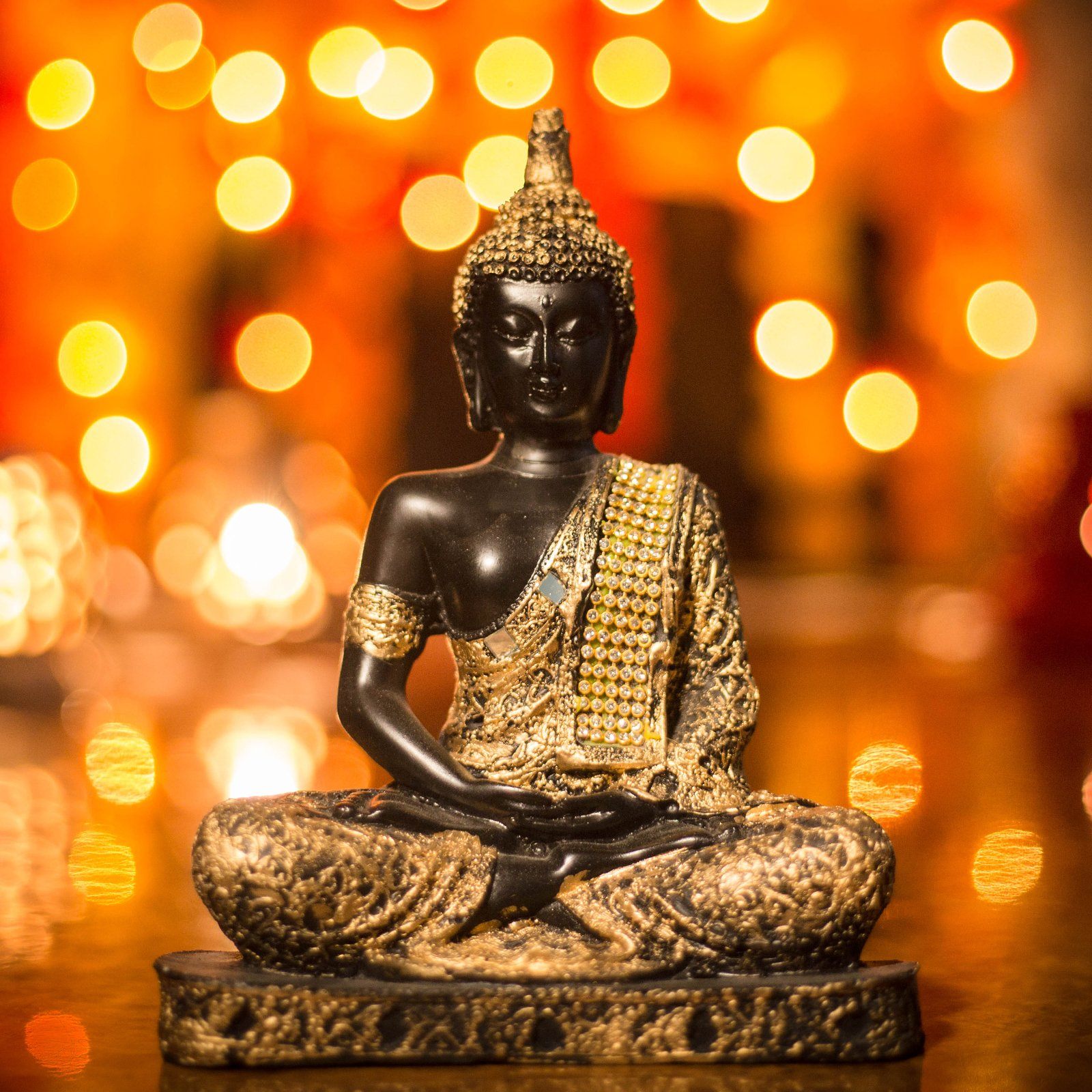 Buy Handcrafted Meditating Sitting Buddha Idol for Living Room Online ...
