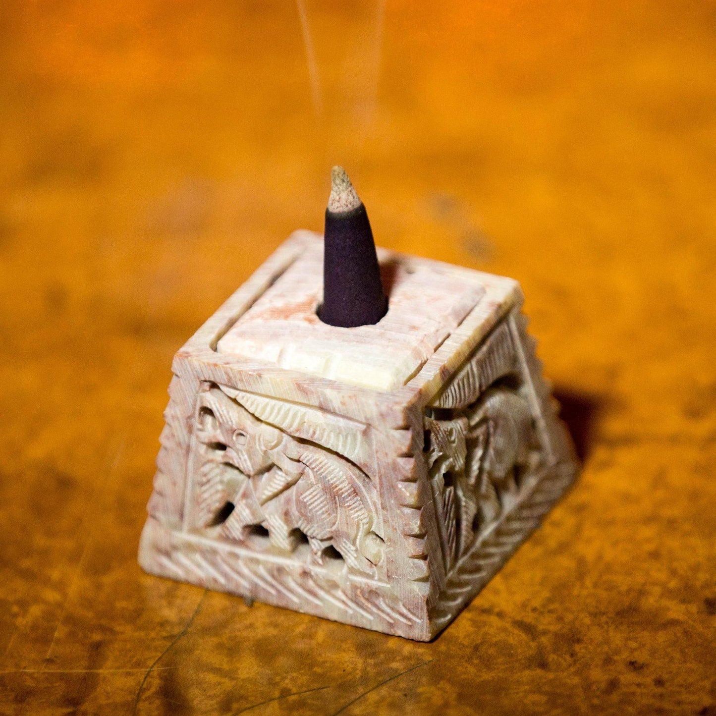 Elegant Multipurpose Marble Incense Stick Holder in Trapezium Shape