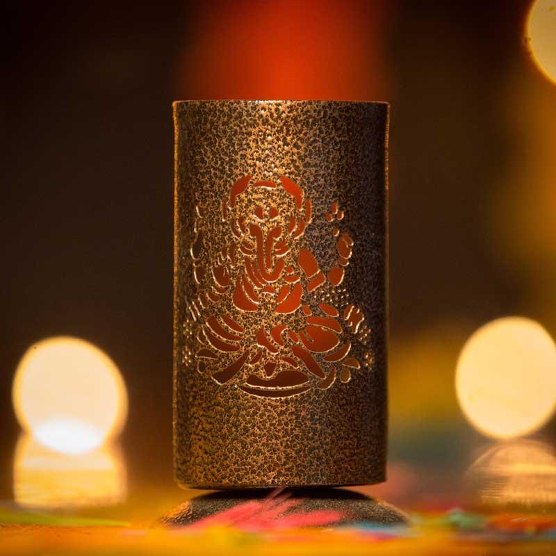 Ganesha Shadow Casting Candleholder