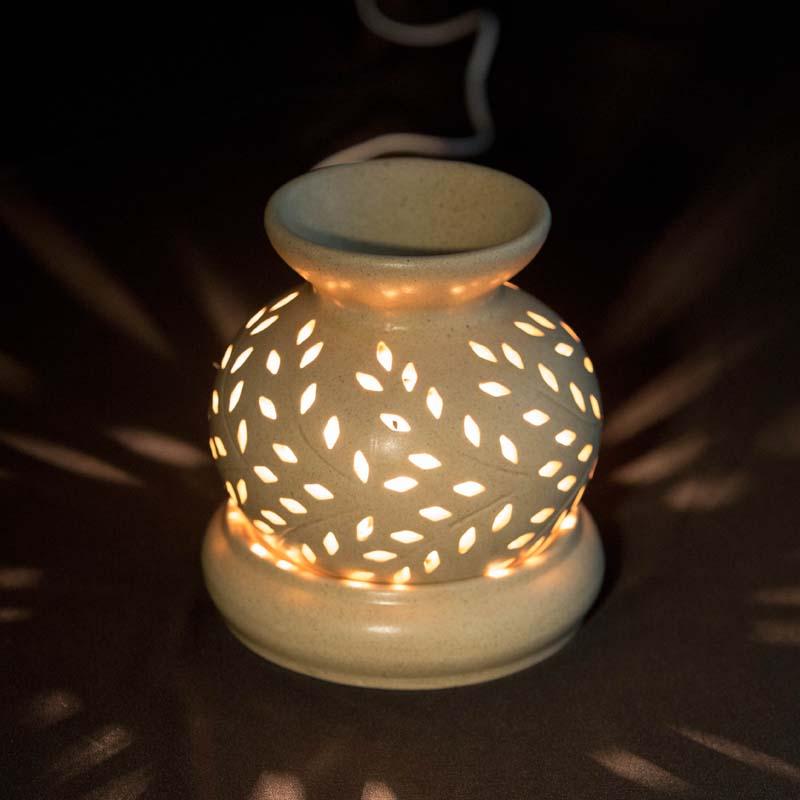 Beige Ceramic Pot Aroma Diffuser
