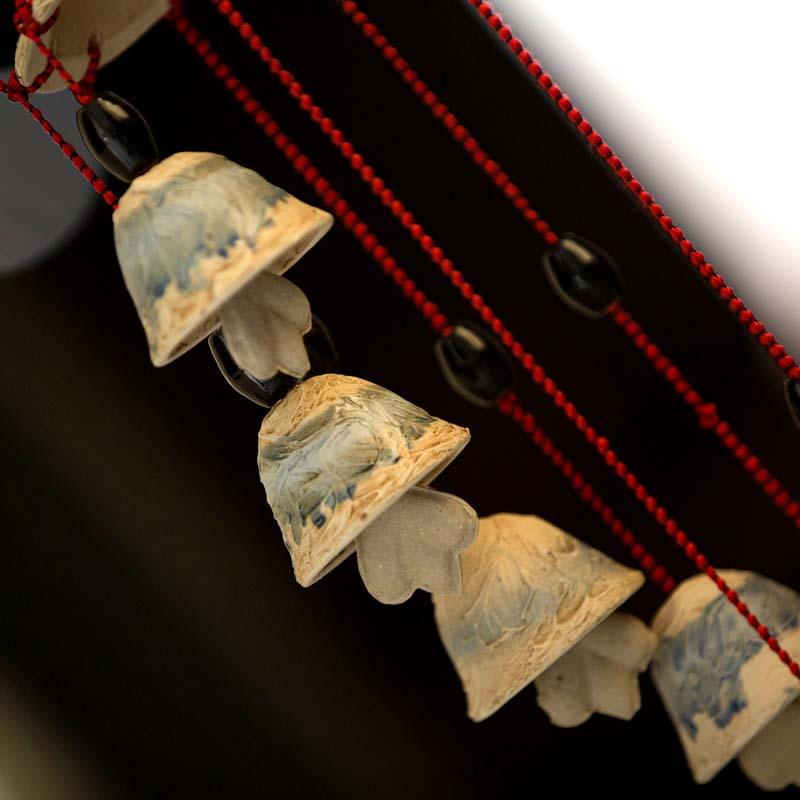 Unique Shaded Ceramic Wind Chime