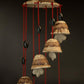 Handcrafted Brown Shaded Ceramic Wind Chime