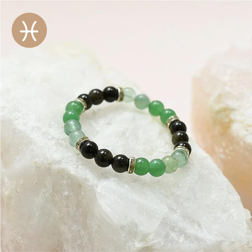 Pisces Zodiac Crystal Bracelet