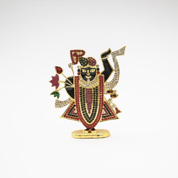 Stunning Glossy Black Tirupati Idol
