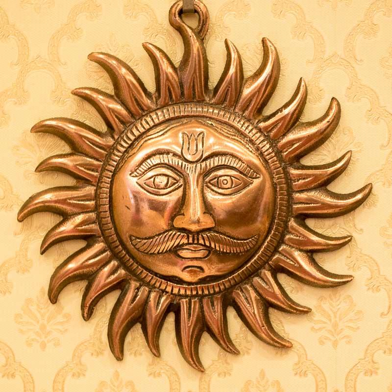 Sun God/Surya Metal Wall Hanging