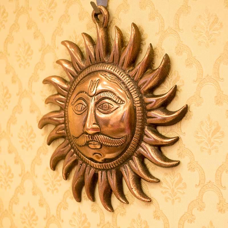 Sun God/Surya Metal Wall Hanging