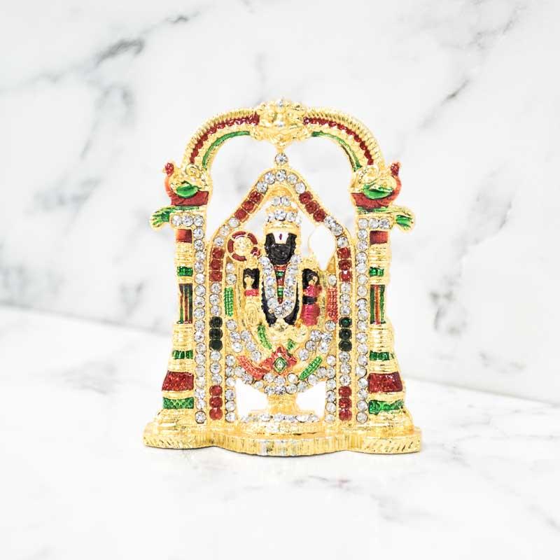 Colorful Tirupati Balaji Lord Venkateswara Idol