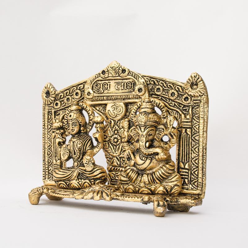 Antique Gold Laxmi Ganesh Showpiece for Decor