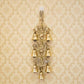 Antique Brass Door/Wall Hanging 7 Bells with Engraved Ganesh (Golden Color)