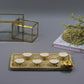 Brass Mini Candle Platter (Set of 6)