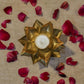 Alluring Golden Petals T-light Holder Showpiece