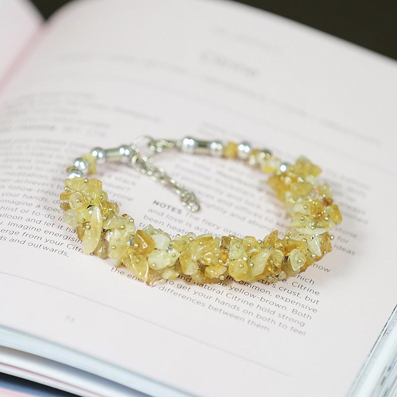 Buy Chitshakti Trust Yellow Calcite Precious Stone Bracelet for Women, Men  | Crystal with Healing Benefits - 18 Beads at Amazon.in