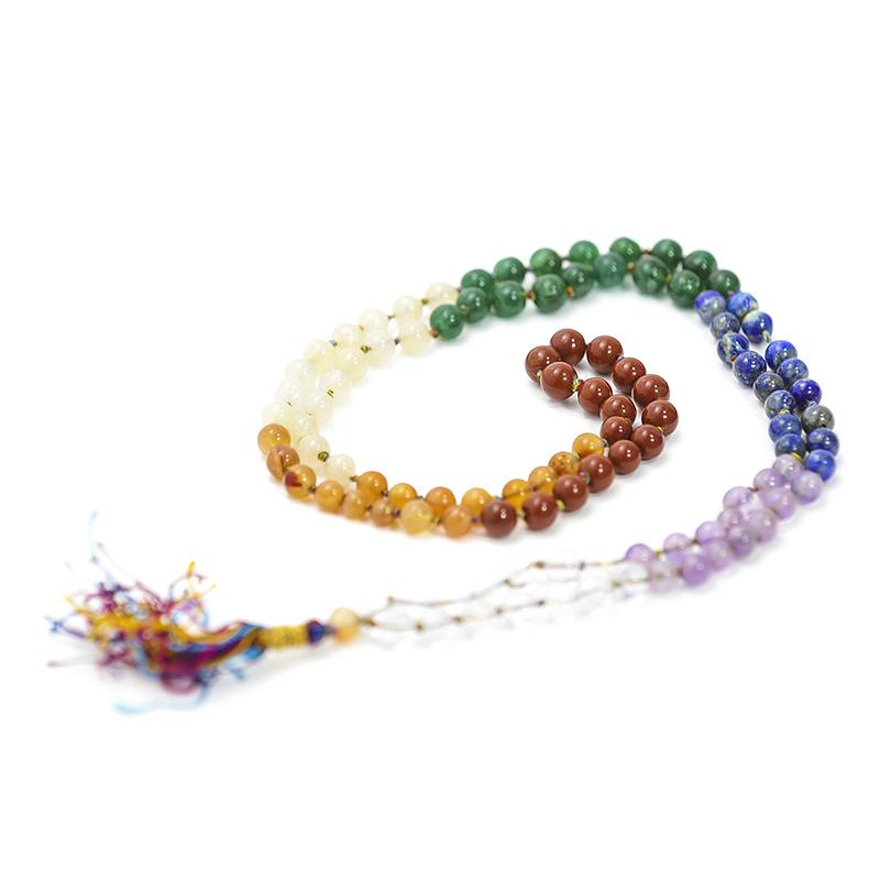 7 Chakra Round Beads Multicolor Mala
