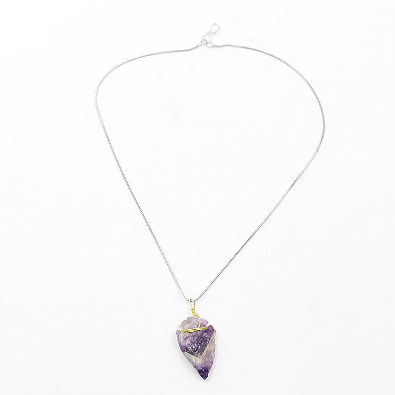 Natural Amethyst Crystal Pendant