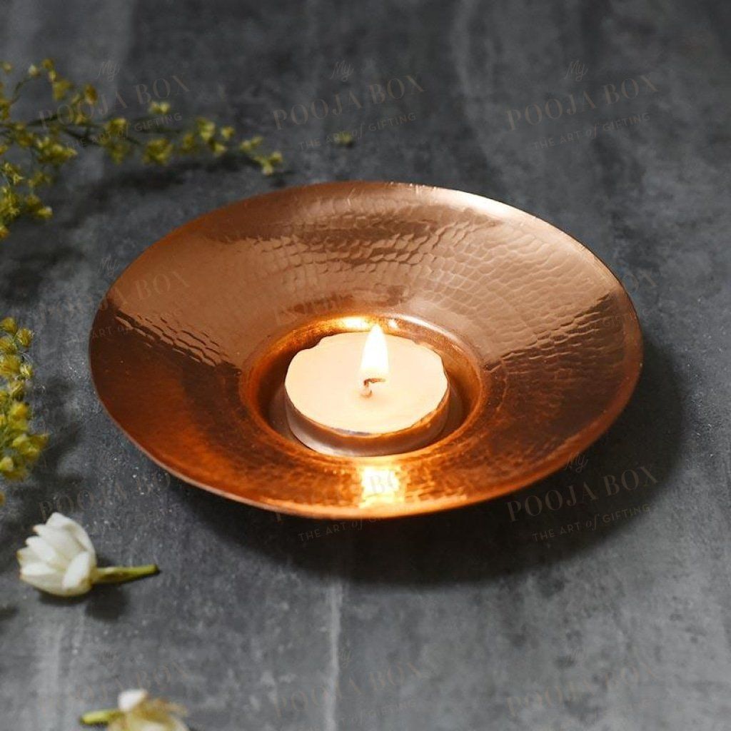 Aira Copper Tlight Set Of 2