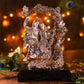 Antique Coral Peach Radha Krishna On Jhula Idols