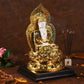 Antique Golden And White Buddha Statue Idols