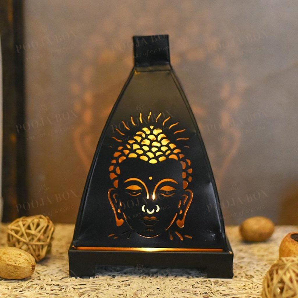 Antique Handcrafted Buddha Lantern For Home Decor