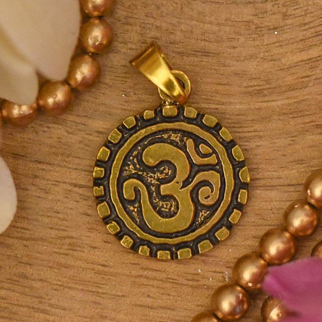 Antique Om Pendant