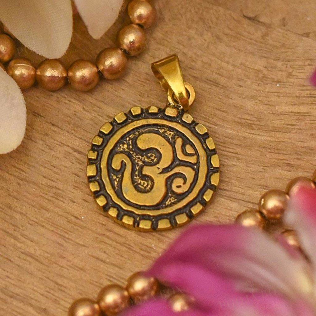 Antique Om Pendant