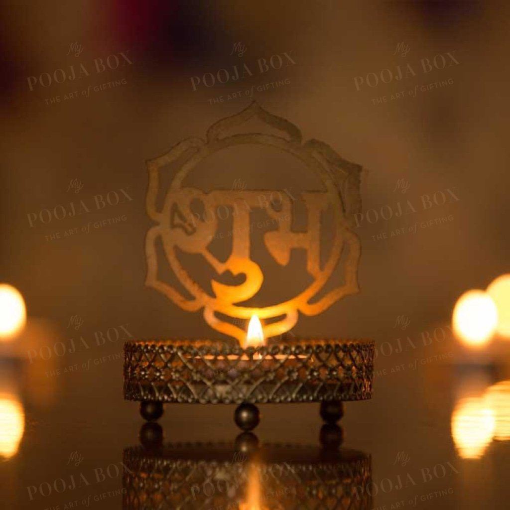 Antique Shubh Shadow Tealight/candle Holder Diya