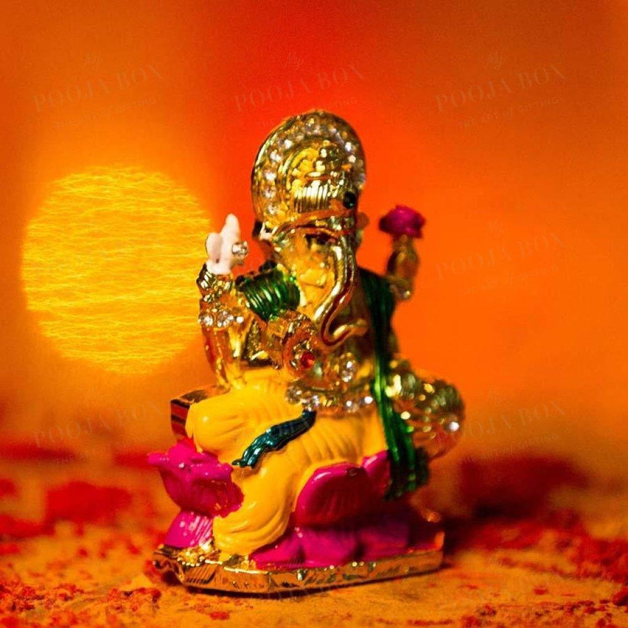 Attractive Lord Ganesha Idol In Sitting Position Idols