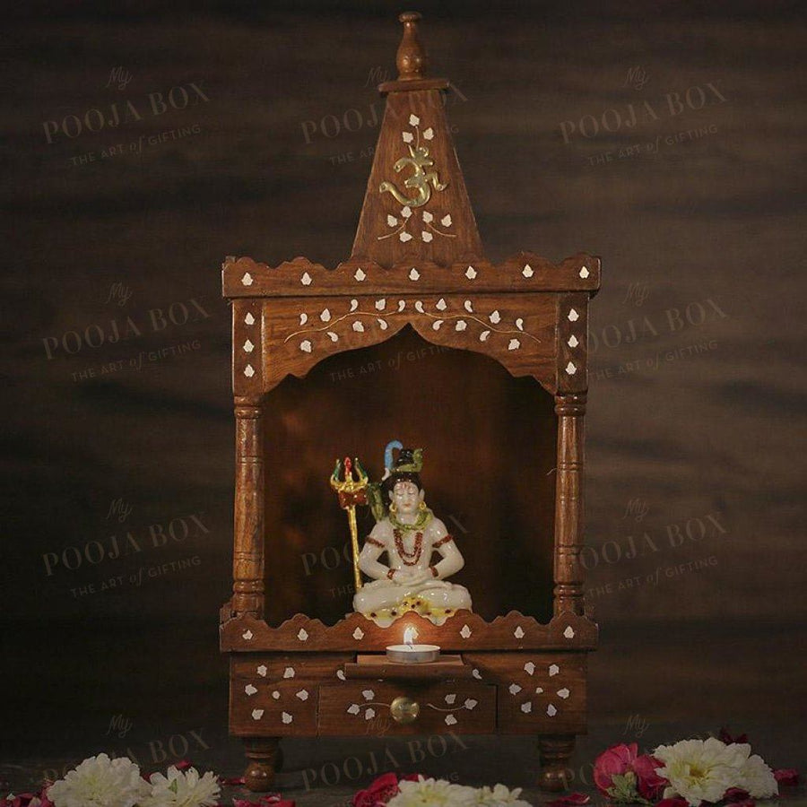 Authentic Wooden Pooja Mandir Temple