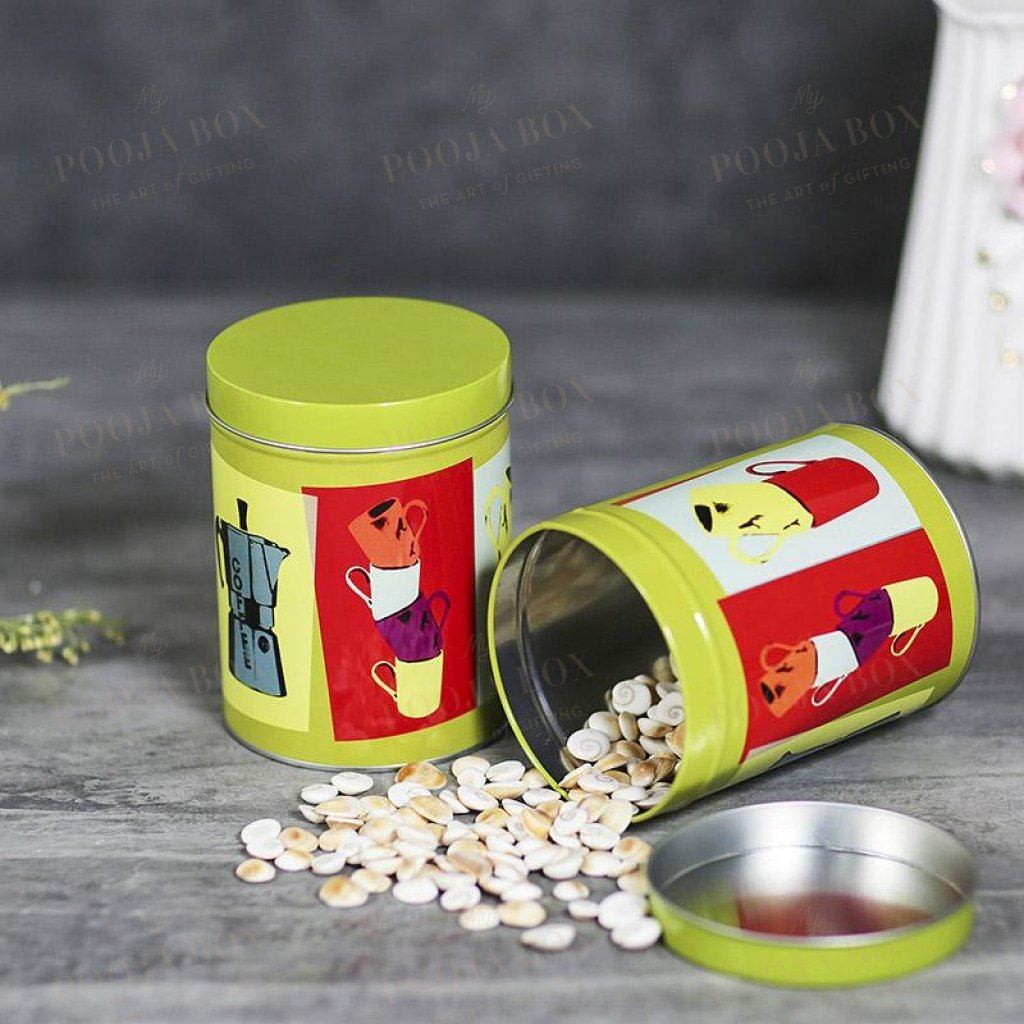 Beautiful Floral Tin Box Set Crockery
