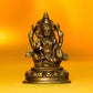 Beautiful Laxmi Ganesh On Lotus Brass Idol For Decor Idols
