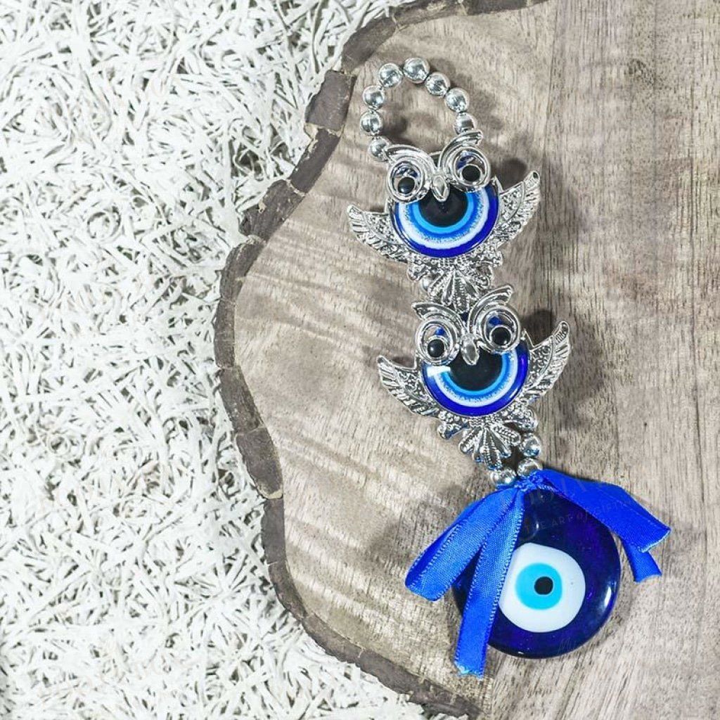 Blue Fengshui Owl (Evil Eye Car Hanging) Feng Shui