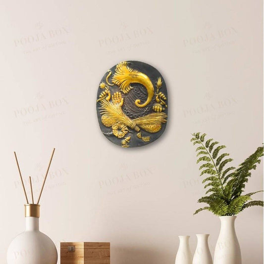 Brass Ganesh Wall Plate Home Decor