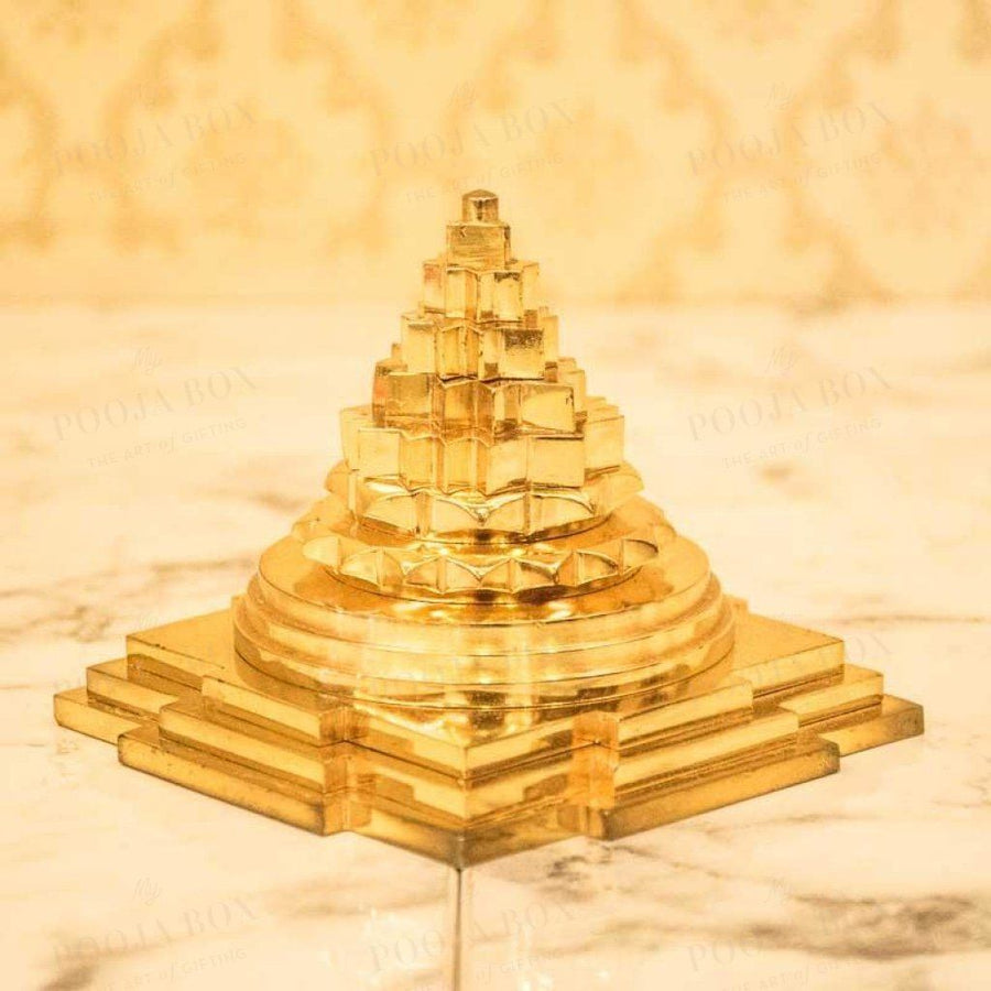 Brass Shri Meru Yantra For Luck And Prosperity