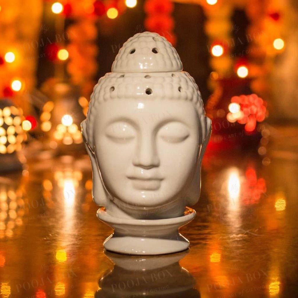 Calm Ceramic Buddha Head Aroma Diffuser Diffusor