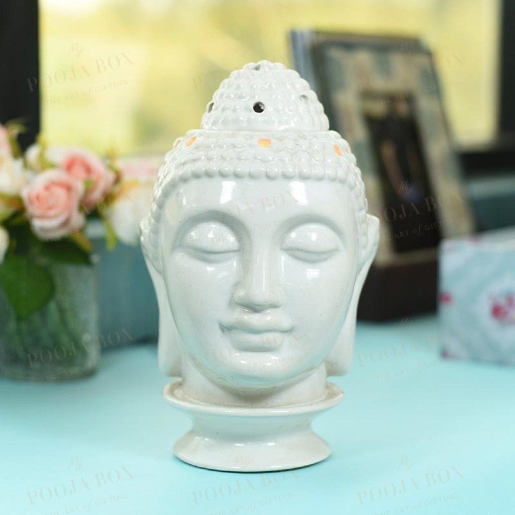 Calm Ceramic Buddha Head Aroma Diffuser Diffusor